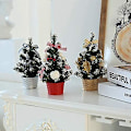Miniatyrbild 4 av 5: Julgran Julgranstopp Mini Liten Konstgjord Julgran Med Prydnader Juldekoration Dekoration 0821 (färg: Silver; Storlek: 20 cm