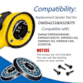 Miniatyrbillede 2 af 5: Dewalt Dwe64233 & N329079 Orbital Sander Udskiftningsplade - 2 Pakker, 5 Tommer 8 Hul Krog Og Løkke Slibeskive Underlagspuder