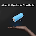 Miniatyrbild 3 av 5: Mini-telefonhögtalare med 3,5 mm jack Line-in-högtalare för musikhögtalare för iOS Android Smartphone Tablet