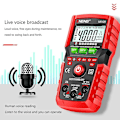 Miniatyrbilde 4 av 5: Digital Voltmeter Ammeter Ohmmeter Multimeter Spenning AC DC Tester Meter（Svart）