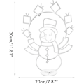 Miniatyrbild 3 av 5: Jul Spa Animerade Prydnader Strängljus Trädgård Snö Ljus Dekorativ Ram Inomhus Utomhusskylt Fest Dekoration