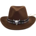 Miniatyrbillede 4 af 5: Unisex Crushable Cowboy Hat Western Cowgirl Outback Hat Cattleman