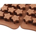 Miniatyrbillede 5 af 5: 15 Hulrums Stjerneformet Chokoladeform, Non-Sticky Fødevarekvalitet Silikoneform Sæt til