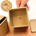 Miniatyrbillede 5 af 5: Firkantet toastboks Non-stick vand kube toastform-8765 11.8x11x10.3cm Ripple Gold