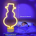 Miniatyrbillede 3 af 5: Neon Snegl LED Natlys med Base