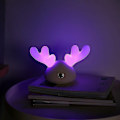 Miniatyrbild 3 av 4: Jul Sovrum Vardagsrum Flerfärgad Färgväxlande LED-ljus Laddningsbar Mini USB Nattlampa