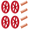 Miniatyrbild 1 av 5: 3D-skrivarpaket 4-pack metallutjämningsmuttrar och fjäderuppgraderingskit