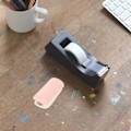 Miniatyrbillede 3 af 4: 2 stk. praktiske tape dispensere tape skærere plast kontor tape skæreklemmer