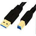 Miniatyrbild 1 av 4: Usb 3.0 A-b-kabel för fyrkantig portkontakt för skrivarhårddiskbox, 3 meter（3m）