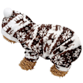Miniatyrbillede 5 af 5: Hjorteplys kæledyr hættetrøjer tøj - varmt efterår/vinter pyjamas til hunde og katte