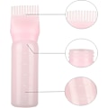 Miniatyrbilde 1 av 4: 1 Pakke Rosa Hårfarge Pensel Flaske Rotkam Applikator Flaske Hårfarging Farge Applikator Hodebunnsbehandling Flaske (rosa)