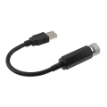 Miniatyrbillede 1 af 5: Usb holdbar Mini Star Projektionslys Led Nattelys Til Festivallampe2stk-sort