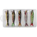 Miniatyrbilde 1 av 5: Fiske Hard Baits Kits - Muti-Section Jointed Casting Soft Lures med Treble Hooks for Sinking Tackle