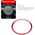 Miniatyrbild 2 av 5: Aluminiumlegering Bilratt Ring Cover Trim för Audi A1 A3 A4 A5 A6 Q3 Q5 Röd