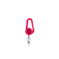 Pikkukuva 1 / 5: Retractable Keyring Id Card Holder - Extendable Keychain With Belt Clip, Badge Reels(black,3pcs)（Pink）
