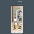 Miniatyrbild 6 av 8: 1000ml Hängande Vattendispenser för Husdjursbur, Automatisk Vattenfontän för Katter och Hundar, Dricksfontän, Drickskål, Rosa