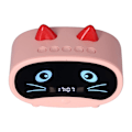 Miniatyrbild 1 av 5: Multifunktionell trådlös väckarklocka Bluetooth-högtalare (rosa)