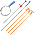 Pikkukuva 1 / 3: 6pack Clog Remover Drain Relief Cleaner Tool,sink Drain Cleaning Brush