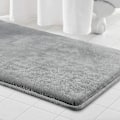 Miniatyrbillede 5 af 5: Memory Foam Bademåtte Skridsikker Vandoabsorberende Ultra Komfortabel Fløjls Badeværelse Tæppe (17\" X 24\", Grå) (17\" * 24\", Grå)