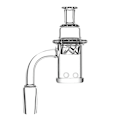 Miniatyrbillede 2 af 5: 4xprotable Quartz Kettle Tilbehør 95mm Quartz Glas Instrument Produkter