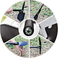 Miniatyrbillede 4 af 4: Flerfunktionel Camping Spade, 41cm, Sort