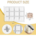 Miniatyrbild 2 av 5: Multi-kubform, silikonform för bakning av brownies, gör-det-själv-verktyg för mousse, dessert, gelé, pudding (12 hålrum)