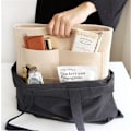 Miniatyrbillede 1 af 2: Makeup Kosmetik Taske Multi Funktion Indsæt Pung Organizer Multi Lomme I Taske Organizer