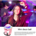Miniatyrbilde 3 av 5: Mini Disco Ball Lys Atmosfære Lys Armbånd Lydaktivert Led Scenelys Klokke For Romdekor, Bil, Bursdag（Rosa）