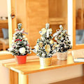 Miniatyrbild 5 av 5: Julgran Julgranstopp Mini Liten Konstgjord Julgran Med Prydnader Juldekoration Dekoration 0821 (färg: Silver; Storlek: 20 cm