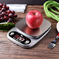 Miniatyrbild 4 av 4: Piao Digital Köksskala - Från 1 G Till 10 Kg - Rostfritt Stål - Hög Precision - Med LCD-Display