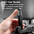 Miniatyrbillede 3 af 3: Multifarvet - Dame Multifarvet Ægte Læder Kortholder Punge Organizer Håndtasker Syning Mønster Pung Taske Med Klap Telefon Clutch Tru