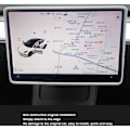 Miniatyrbild 4 av 5: Navigeringsskärmsskydd Starkt skydd Perfekt passform Ersättning Central kontrollskärm Ramskydd för Tesla Model 3 Y Vit