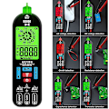 Miniatyrbilde 4 av 5: Anti-burn elektrisk digitalt multimeter multifunksjonell bærbar spenningsdeteksjonstester for hjemmet（Uten veske，svart）