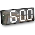 Miniatyrbild 1 av 5: Digital väggklocka med LED-display, stora siffror, inomhuskontor