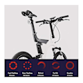 Miniatyrbillede 3 af 5: Smart cykel baglygte, cykel bremselys, automatisk registrering baglygte, vandtæt ultra lys stærk LED advarsels cykellys, USB genopladelig (sort)
