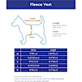 Miniatyrbild 5 av 5: Fleeceväst Hundtröja - Varm Pullover Fleece Hundjacka med Bältesfäste - Vinter Hundtröja för Små Hundar, Blå, s