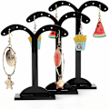 Miniatyrbild 1 av 5: 3-delad set akryl halsband smyckesorganisatör display stativ smyckeskrin smyckeskrin (gren) longziming