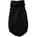 Miniatyrbillede 2 af 4: Hundegenser, varm kæledyrspels, strikket uldvintersweater til små og mellemstore hunde (sort, XL) (XL, sort)