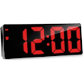 Miniatyrbild 1 av 5: Digital väckarklocka, digital klocka med 3 ljusstyrkenivåer, elektronisk väckarklocka drivs av USB eller 3 AAA-batterier (ingår ej), snooze-väckarklocka