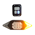 Miniatyrbilde 3 av 5: Svart sykkellys, blinklys, vanntett USB-oppladbare LED-baklys med trådløs fjernkontroll, 5 moduser