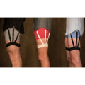 Miniatyrbild 2 av 5: 2-pack unisex skjortklämma toppar anti-rynkor anti-halk skjortklämma fäste lårögla strumpeband (svart)