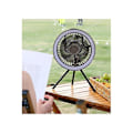 Miniatyrbild 3 av 4: Utomhus Camping Tripod Fjärrkontroll Picknick Tält Takfläkt (Brun)
