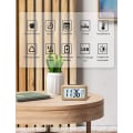 Miniatyrbild 2 av 5: Trädigital väckarklocka, LED väckarklocka utan tickande digital klocka med datumvisning, temperatur, snooze-funktion, batteridriven digital klocka3