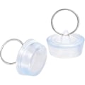Miniatyrbillede 1 af 4: Gummi Vask Prop, Afløbsstop Transparent Blå Passer 29-32mm Med Ophængsring 2stk