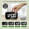 Miniatyrbild 4 av 5: LED Digital Väckarklocka med Snooze-funktion, 2 Larm, 12/24H USB Laddningsbar för Sovrum Kontor
