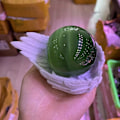 Miniatyrbillede 5 af 5: Harpiks Krystalbold Base Fjer Ving Kunsthåndværk Ornamenter Kurv Sort