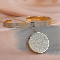 Miniatyrbilde 5 av 5: Ayatul Kursi Halskjeder Armbånd Tilpasset Rustfritt Stål Anheng Til Kvinner Halskjeder Gull Smykker Islam Muslimsk Arabisk Smykker Gave ShenKa（Sølv）