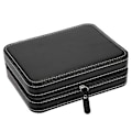 Miniatyrbillede 1 af 5: 4Grids Bærbar Rejse Ur Display Opbevaringsboks Lynlås Samler Etui Organizer