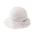 Pikkukuva 1 / 5: Naisten hattu, kalastushattu, kesärannan aurinkolippis, rusettisolmu, yksinkertainen ja muodikas, hatun ympärysmitta 56-58 cm (keltainen)（beige）