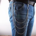 Miniatyrbillede 4 af 5: Jeans Chains, Pocket Chain Wallet Chain Belt Chains Pants Chains Hip Hop Pants Chain Keyring Wallet Chain For Men Punk Rock Hip-hop Chains Jeans Biker